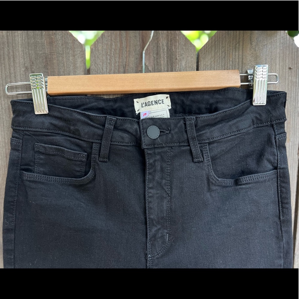 L’AGENCE Margot ‘Noir’ Wash Jean